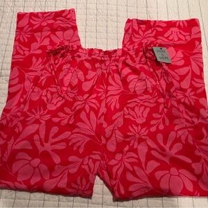 Pink Floral Pants for the beach